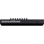 Novation Launchkey 25 MK4 MIDI keyboard with 25 keys, control knobs, and pads for music production and live performance.