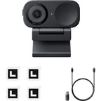 Insta360 Link 2C Standard video conferencing camera with adjustable lens and built-in microphone for remote meetings