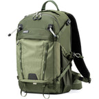 Think Tank Mindshift BackLight video equipment bag with padded compartments and adjustable straps for professional gear storage