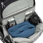 Think Tank Mindshift BackLight video equipment bag with padded compartments for camera gear and accessories.