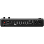Rode RodeCaster Video editing controller with multiple buttons, dials, and a touchscreen for professional video editing setup.