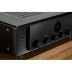 Marantz MODEL 60n stereo amplifier with sleek design and control knobs, showcasing high-quality audio equipment.