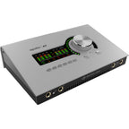 Universal Audio Apollo x4 Gen 2 Essentials+ audio interface with multiple input/output ports and sleek design.