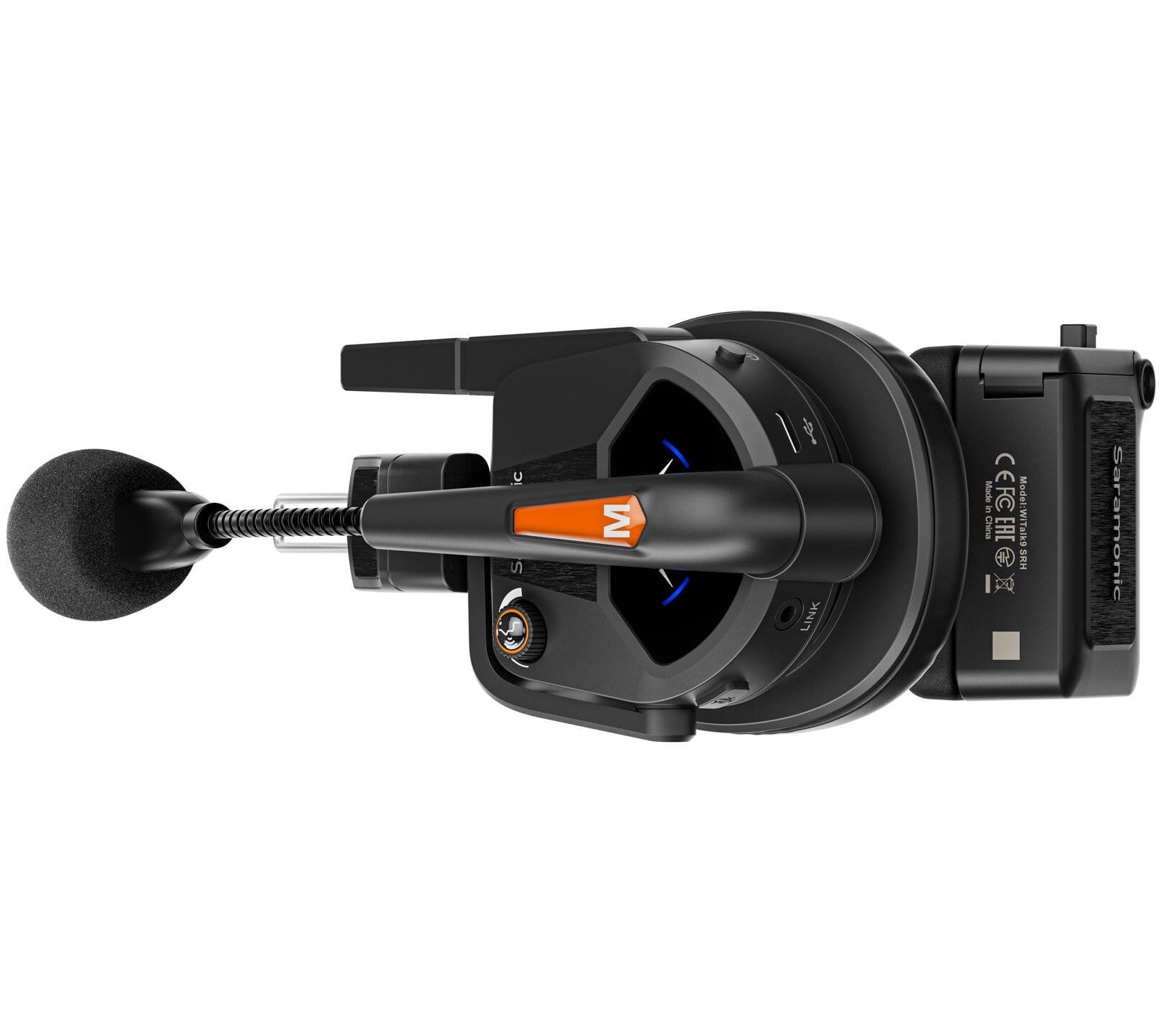 Saramonic WiTalk9 WT9S 9-person wireless video equipment with microphones and receiver for professional audio recording.