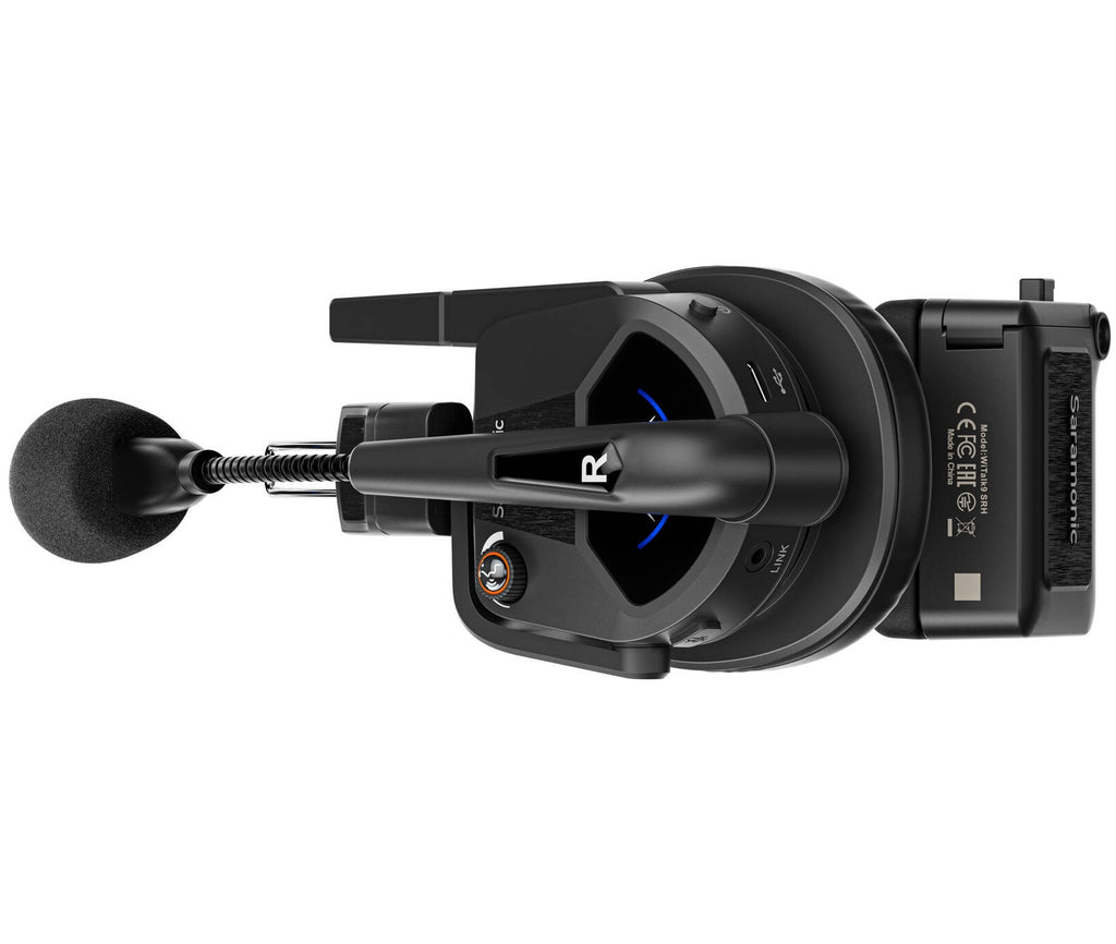 Saramonic WiTalk9 WT5S 5-person wireless video equipment set with microphones and receiver for professional audio recording.