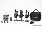 Saramonic WiTalk9 WT3S 3-person wireless video equipment and microphone system for professional audio recording.