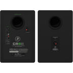 Mackie CR8BT desktop speakers with black finish, featuring adjustable controls and Bluetooth connectivity for high-quality audio.