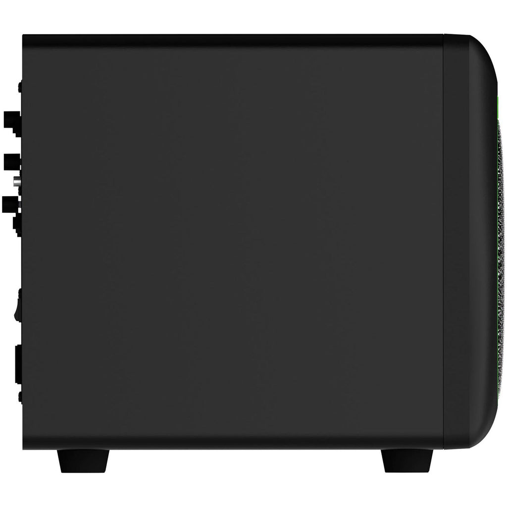 Mackie CR8SBT subwoofer with Bluetooth connectivity and sleek black finish for professional audio and studio use.