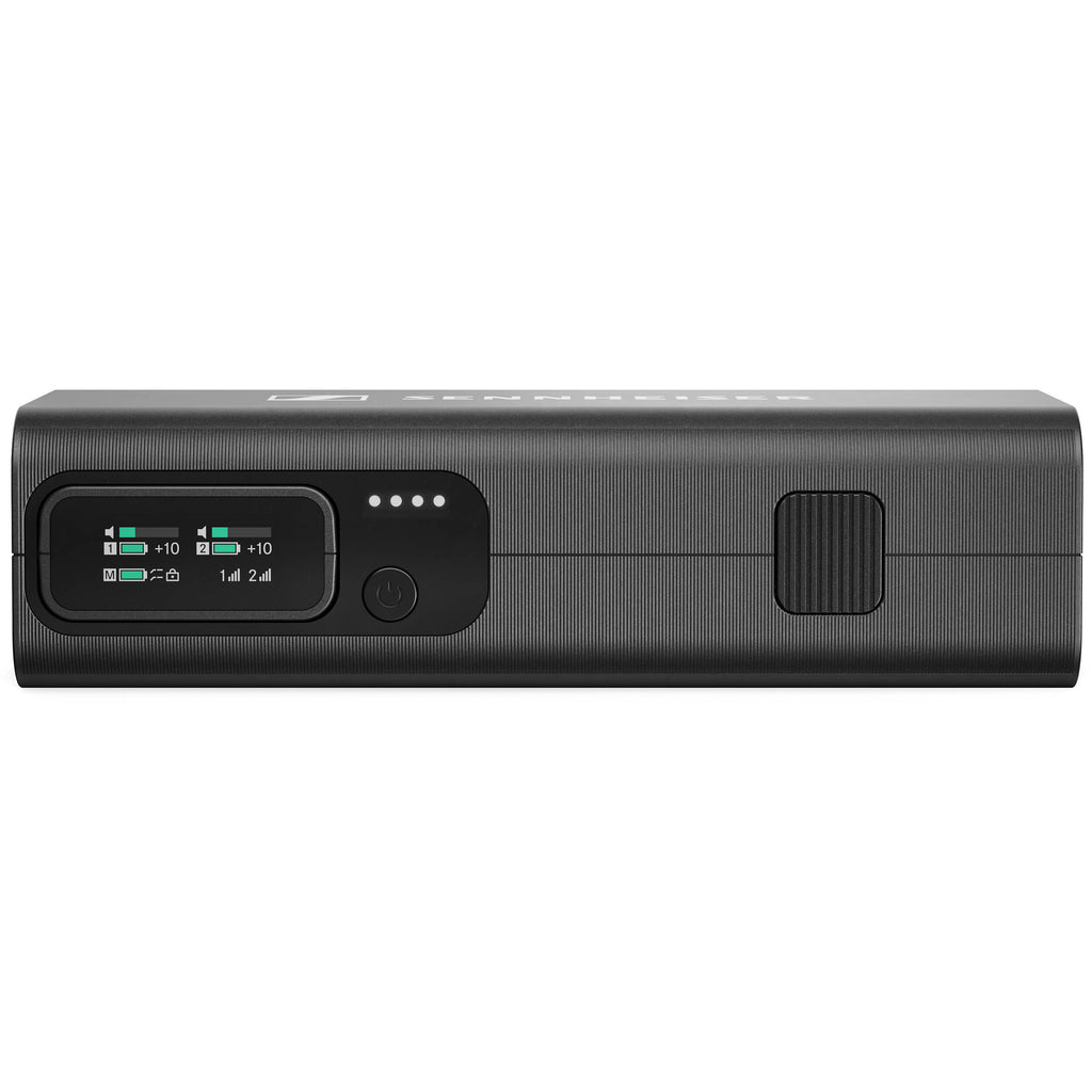 Sennheiser Profile Wireless Creator Microphone System with transmitter and receiver units for professional audio recording.