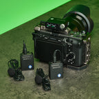 Saramonic Ultra Creator Wireless Microphone System with Lavalier Mics, compact setup for professional audio recording.