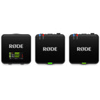 Rode Wireless GO 3 wireless microphone system with compact transmitter and receiver, ideal for content creation and videography.