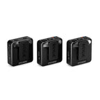 Rode Wireless GO 3 wireless microphone system with compact transmitter and receiver, ideal for professional audio recording.