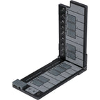 Korg nanoKEY Fold black portable MIDI keyboard controller with foldable keys, designed for music sequencing and performance.