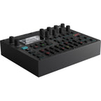 Elektron Digitone II synthesizer with digital interface, colorful controls, and multiple knobs for music production.