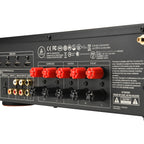 JBL MA7100HP stereo amplifier with black finish and control knobs on front panel, designed for high-quality audio amplification.