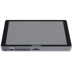 Feelworld P6XL 6-inch camera field monitor showing live video feed with control buttons and display interface.