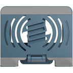 Reloop Stand Hub Pro laptop stand with adjustable height and sturdy design for ergonomic workspace setup.
