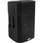 Alto Professional TX412B PA speaker with black grille, sturdy handle, and control panel, designed for professional sound reinforcement.
