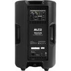 Alto Professional TX412B PA speaker with sturdy black enclosure and integrated handles for portable sound reinforcement.