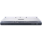 Decksaver AlphaTheta DDJ-GRV6 DJ cover, custom-fit plastic protective case for Pioneer DJ controller, showing the sleek black design.