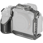 SmallRig cage for Sony Alpha 1 II and Alpha 9 III mirrorless cameras, providing protection and mounting options for video equipment.