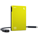 Angelbird SSD2GO PKT portable external SSD drive with sleek design and USB connection, ideal for fast data transfer.