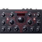 Erica Synths Echolocator effects pedal with multiple knobs and input/output jacks for guitar or synth processing.