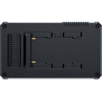 Feelworld PS6 5.5-inch AMOLED camera field video monitor displaying live video feed with control buttons.