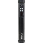 Nanlite PavoTube II 6XR LED RGBWW pixel tube light showing colorful illuminated light sticks with adjustable lighting effects.