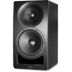 Kali Audio SM-8 active nearfield monitor speaker with black finish, showing front view with speaker grille and control panel.