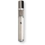Warm Audio WA-CX24 condenser microphone shown with black body and silver grille, ideal for studio recording and vocals.