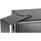 IK Multimedia iLoud Precision 5 MK2 studio monitor stand mounting bracket attached to the speaker for secure positioning.