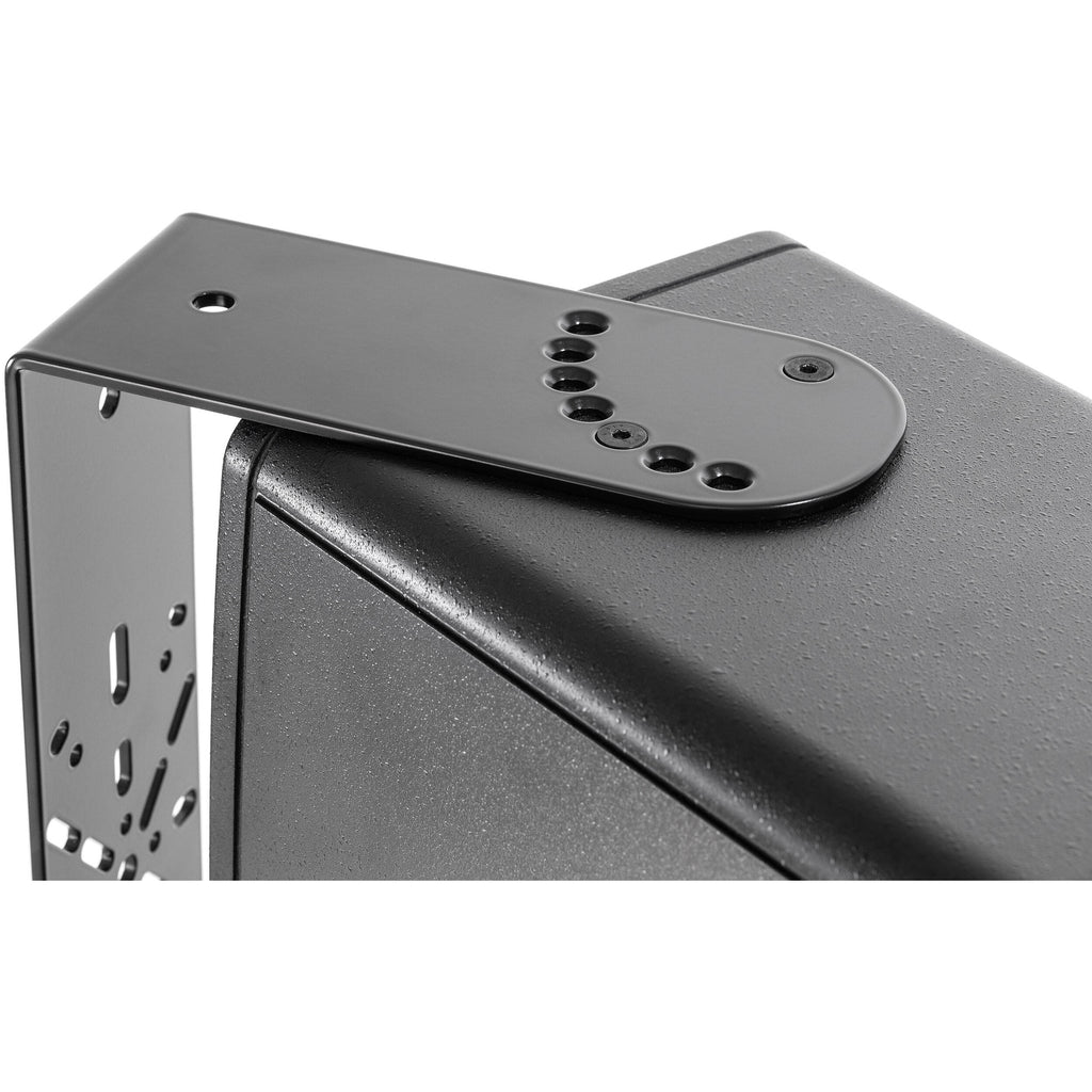 IK Multimedia iLoud Precision MTM MK2 studio monitor stands with mounting brackets for secure speaker placement.