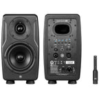 IK Multimedia iLoud Precision 5 MK2 active nearfield monitor speaker with black enclosure and control knobs visible.