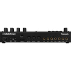 Elektron Elektron Tonverk drum machine and sampler with control knobs and display, designed for electronic music production.