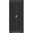 Mackie ThumpSub GO portable subwoofer with compact design and rugged black exterior, used for boosting bass in audio setups.