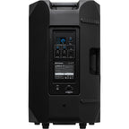 Presonus Air XD 15 active loudspeakers with sleek black design and control panels, ideal for professional audio setups.