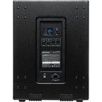 Presonus Air XD Sub 15 active subwoofer with black enclosure, front grille, and control panel for enhanced bass sound.