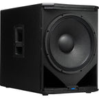 Presonus Air XD Sub 15 active subwoofer with black enclosure and control panel, designed for high-quality bass amplification.