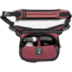 Wandrd Rogue Sling video equipment bag with adjustable strap and multiple compartments for camera gear and accessories.