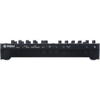 ASM Leviasynth desktop synthesizer with knobs and buttons, compact electronic music instrument for studio and live use.