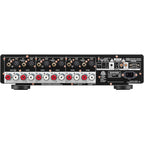 Marantz AMP 30 stereo amplifier with sleek black front panel and control knobs, designed for high-quality audio enhancement.