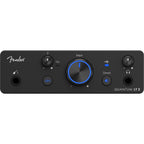 Fender Quantum LT 2 USB audio interface with multiple input and output ports, compact design, and control knobs for music recording.