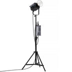 Nanlite FC-720C RGBW color LED spotlight showing adjustable RGB color options and bright LED panel for professional lighting.