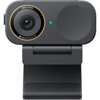 Insta360 Link 2C Pro video conferencing camera with adjustable lens and built-in microphone, designed for professional virtual meetings.