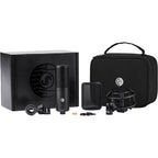 Shure KSM40C condenser microphone with professional audio quality, featuring a sleek black design and rugged build.
