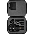 Shure KSM44MP condenser microphone with multiple pickup patterns and professional audio recording capabilities.