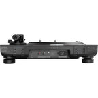 Reloop RP-5000 MK4 DJ turntables with black platters and control knobs, designed for professional DJ setups.