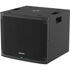Mackie Thump18Sv4 active subwoofer with large speaker cone and sturdy enclosure, designed for powerful bass in professional audio setups.