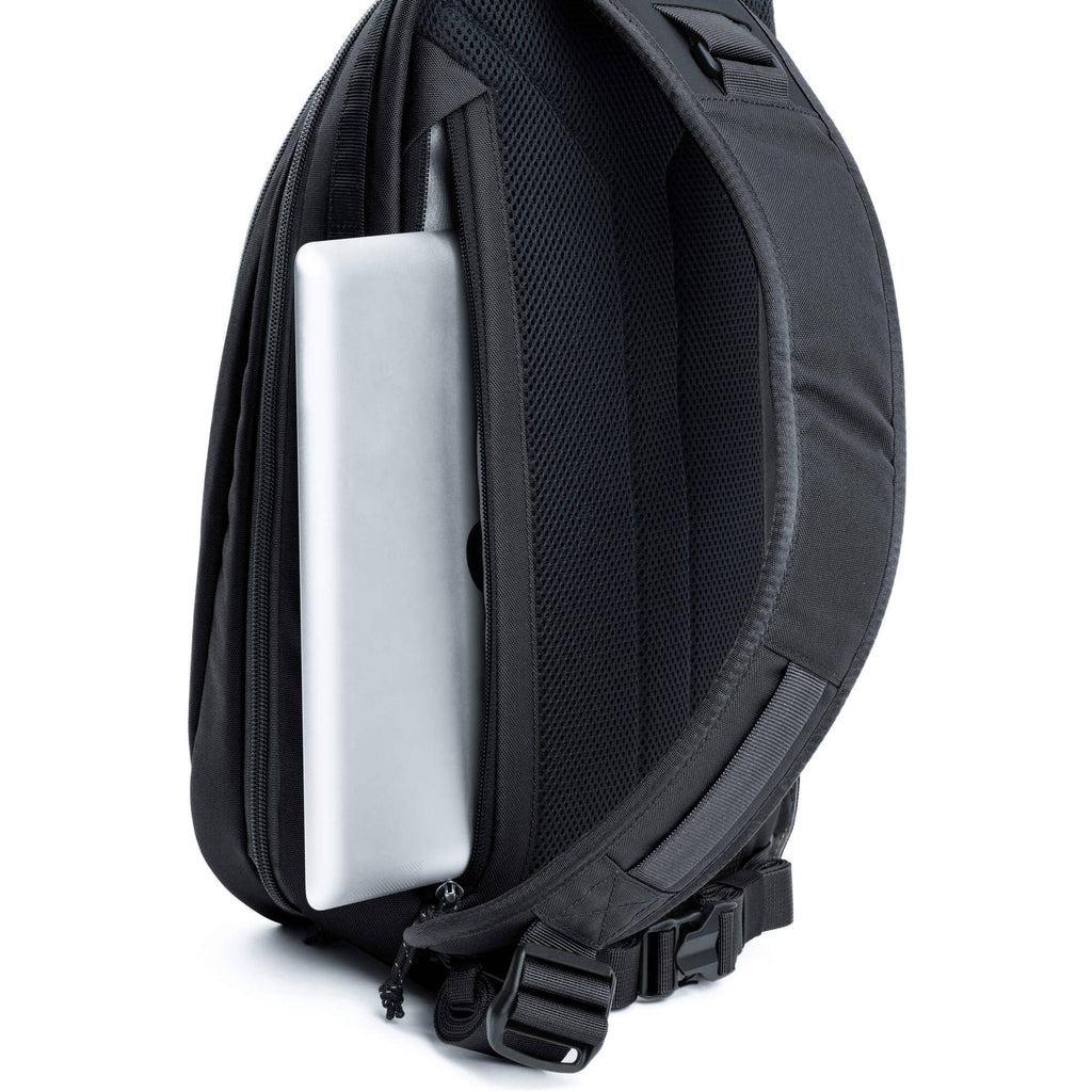 Think Tank TurnStyle video equipment bag with adjustable strap and multiple compartments for camera gear and accessories.